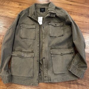 Rails Men's Porter Military Style Jacket in Sage Size Large NWT